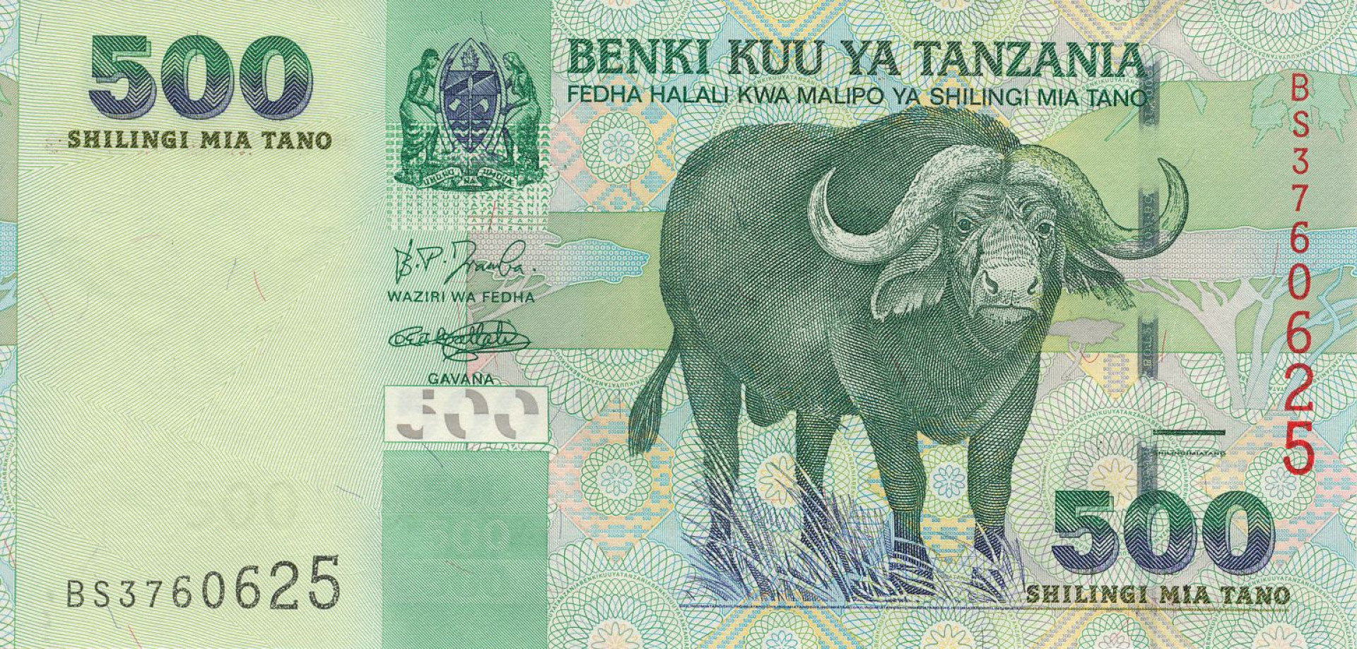 Tanzánia 500 shilingi 2003. P 35 (N)