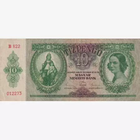 10 Pengő 1936. B 822