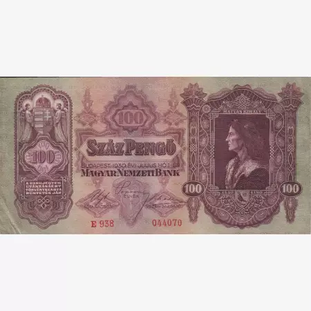 100 Pengő 1930. E 938