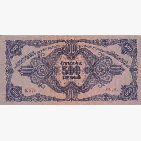 500 Pengő 1945. K 288