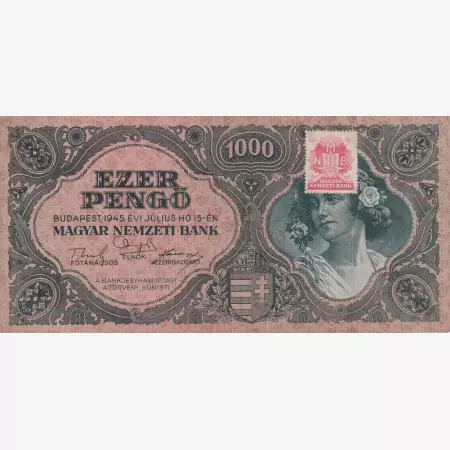 1000 Pengő 1945. F 087