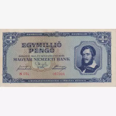Egymillió Pengő 1945. N 034