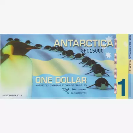 Antarctica 1 dollár 2011. polimer