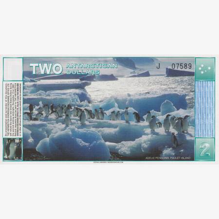 Antarctica 2 dollár 1996.