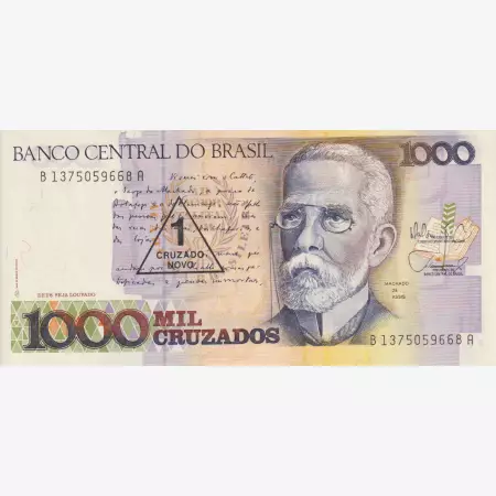 Brazilia 1000/1 cruzado novo