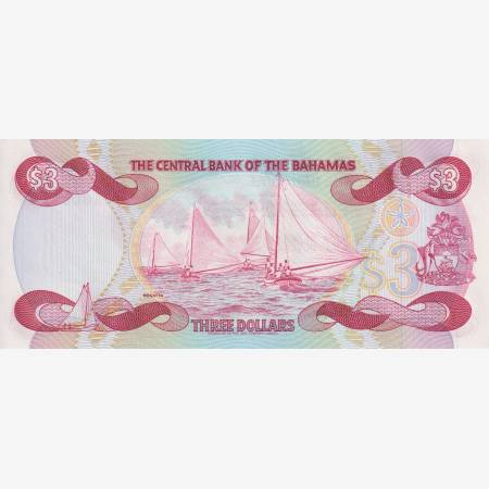 Bahama 3 dollár 1974.
