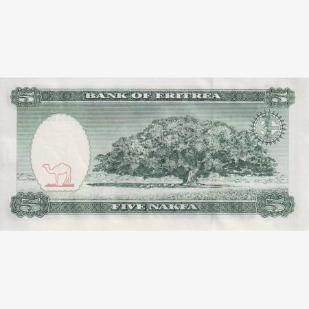 Eritrea 5 nakfa 1997.