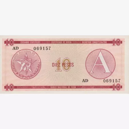 Kuba 10 pesos A sorozat