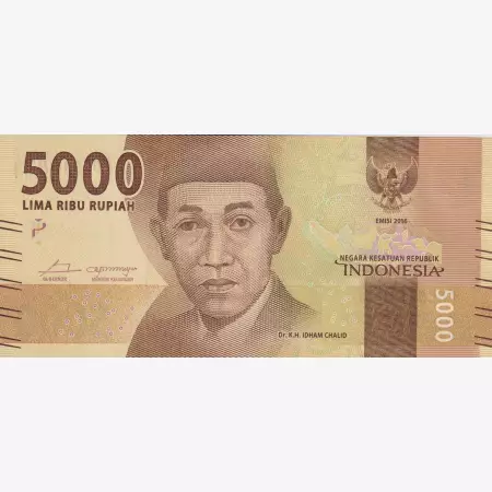 Indonézia 5000 rupiah 2016.