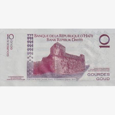 Haiti 10 gourdes 2004.