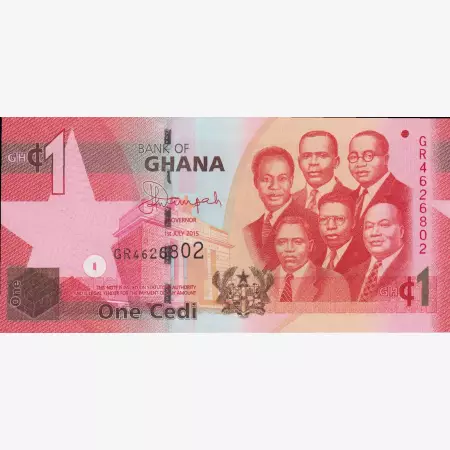 Ghana 1 cedi 2015.