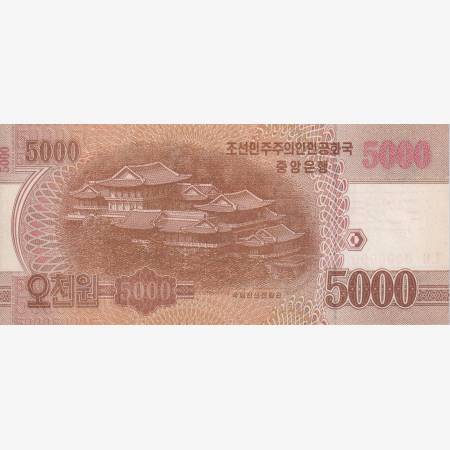 Észak-Korea 5000 won 2013. MINTA