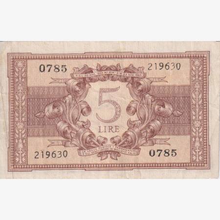 Olaszország 5 lira 1944.