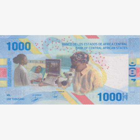 Közép Afrikai Közt. 1000 francs 2020.polimer