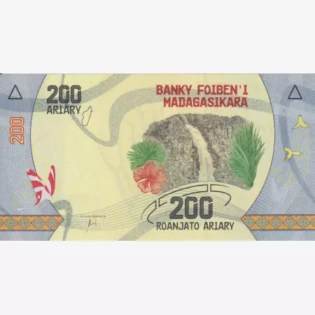 Madagaszkár 200 aryary 2017-2025.