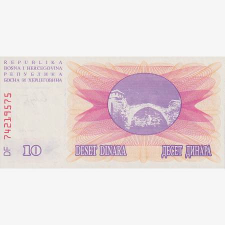 Bosznia-Hercegovina 10 dinár 1992.
