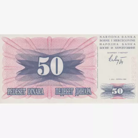Bosznia-Hercegovina 50 dinár 1992.