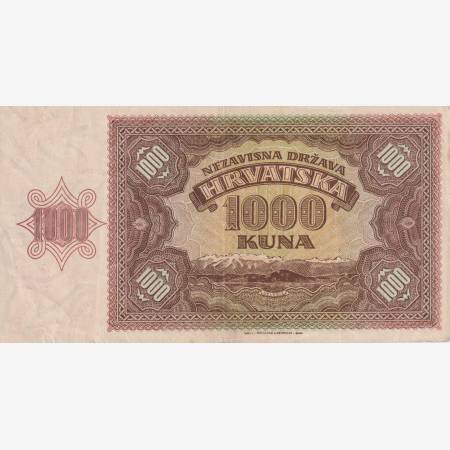 Horvátország 1000 kuna 1941.