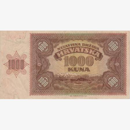 Horvátország 1000 kuna 1941.