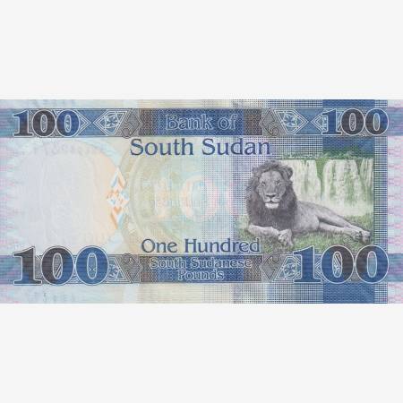 Dél-Szudán 100 pounds 2019.