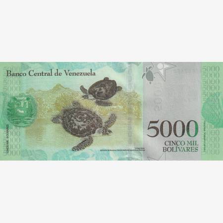 Venezuela 5000 bolivares 2017.
