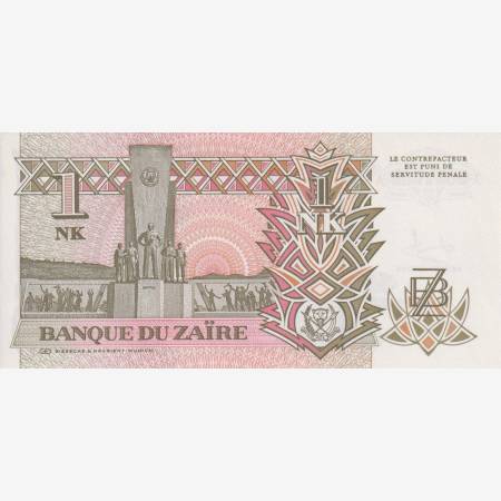 Zaire 1 likuta 1993.