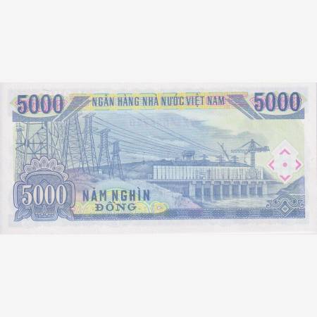 Vietnam 5000 dong 1991.