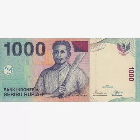 Indonézia 1000 rupiah 2003.  P 141