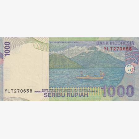 Indonézia 1000 rupiah 2003.  P 141