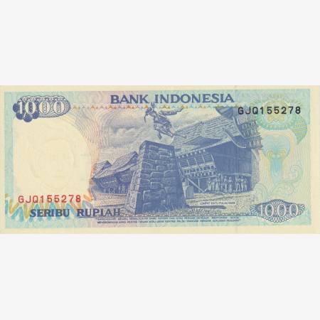 Indonézia 1000 rupiah 1994.  P 129