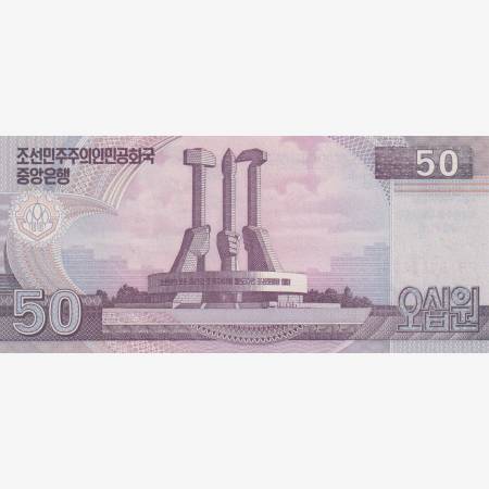 Észak-Korea 50 won 2002.  P 60