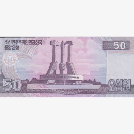 Észak-Korea 50 won 2002.  P 60