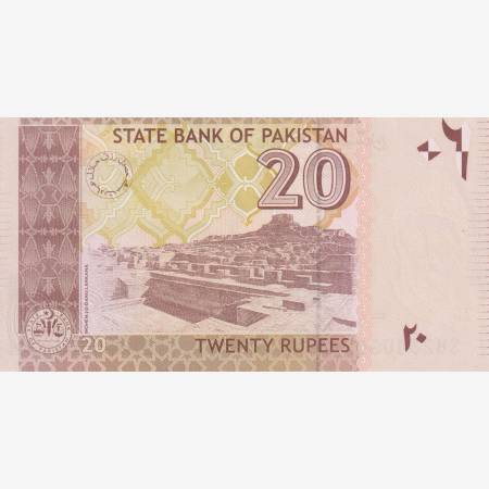 Pakisztán 20 rupees 2005.  P 46