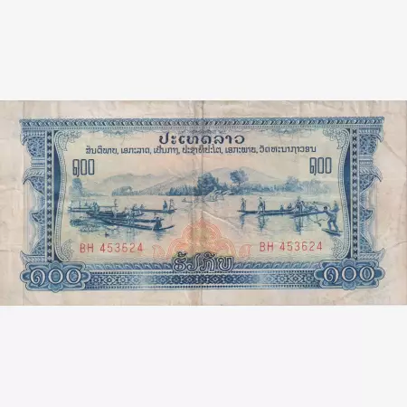 Laosz 100 kip 1968.  P 23