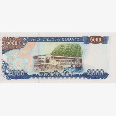 Laosz 2000 kip 2003.  P 33b