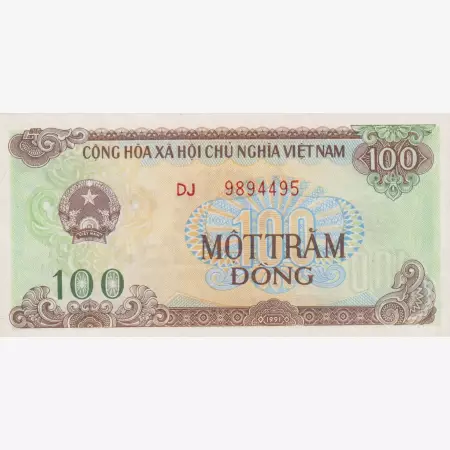 Vietnam 100 dong 1991.  P 105