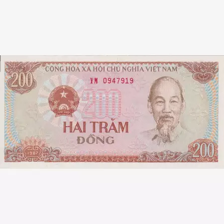 Vietnam 200 dong 1987.  P 100
