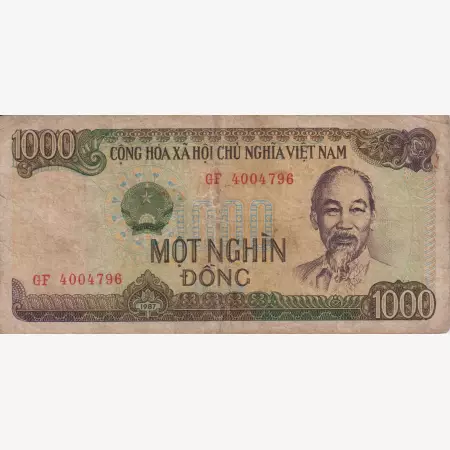 Vietnam 1000 dong 1988.  P 106