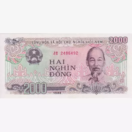 Vietnam 2000 dong 1988.  P 107