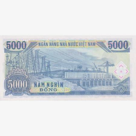 Vietnam 5000 dong 1991.  P 108