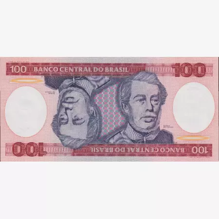 Brazilia 100 cruzeiros 1981-1984. P 128