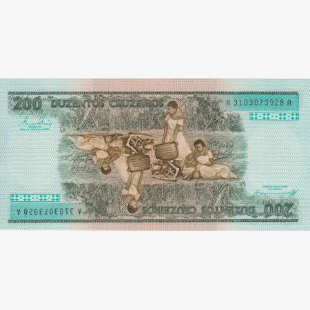 Brazilia 200 cruzeiros 1981-1984. P 199