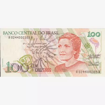 Brazilia 100 cruzeiros 1989. P 220