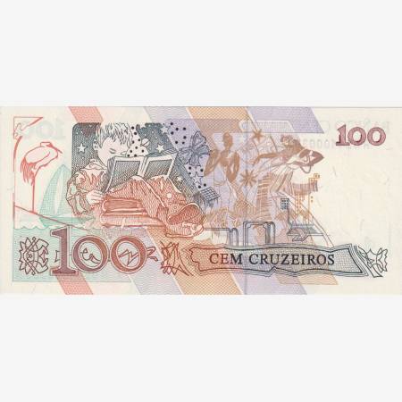 Brazilia 100 cruzeiros 1989. P 220