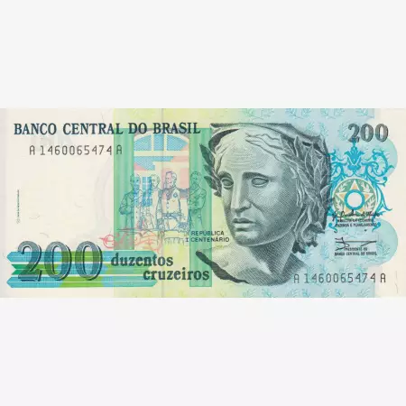 Brazilia 200 cruzeiros 1989. P 221