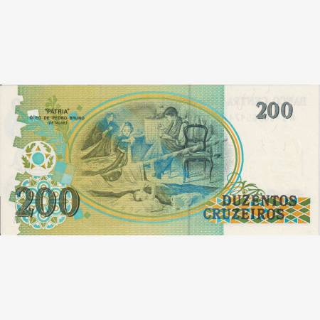 Brazilia 200 cruzeiros 1989. P 221