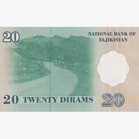 Tadzsikisztán 20 diram 1999. P 11