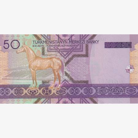 Türkmenisztán 50 manat 2005.  P 17