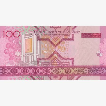 Türkmenisztán 100 manat 2005.  P 18