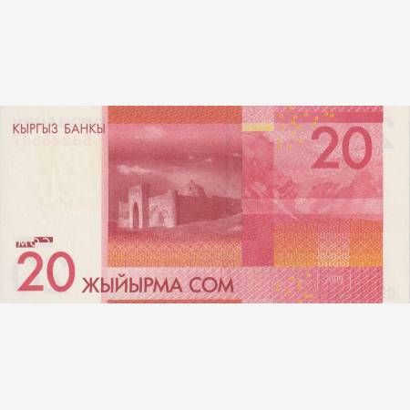 Kirgizisztán 20 som 2009.  P 10